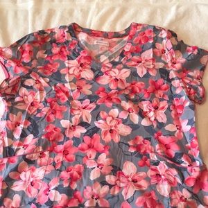 White Cross Scrub top